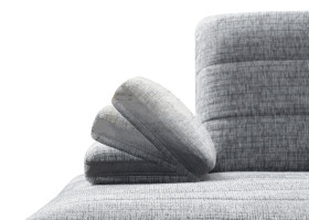 Longchair-Ecke LIV´IN LUINO in grau