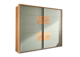 Schwebetürenschrank LIV´IN SIMADA in salbei, Artisan Eiche, Hirnholz