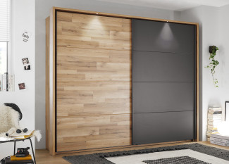 Schwebetürenschrank LIV´IN RIVOLI in graphit, Montana Oak
