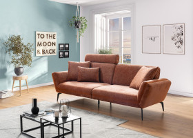 Megasofa LIV´IN LUINO in kupferfarben