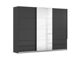Schwebetürenschrank LIV´IN TALARA in grau metallic