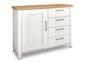 Kommode LIV´IN ASMARA in weiss, Mauvella Oak Dekor