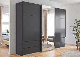 Schwebetürenschrank LIV´IN TALARA in grau metallic
