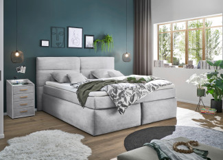 Boxspringbett LIV´IN OMAHA in light grey