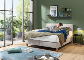 Boxspringbett LIV´IN MILANO in creme