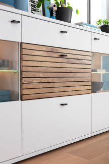 Sideboard LIV´IN ROVIGO in weiß, Nox Oak Stripes Nachbildung