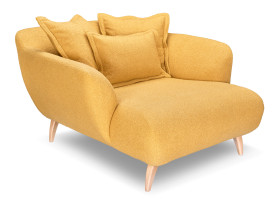 Love-Seat LIV´IN PATRAS in gelb