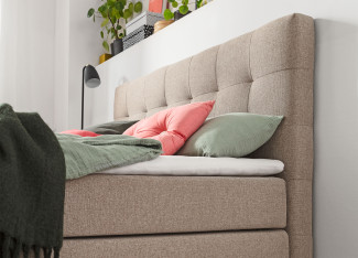 Boxspringbett LIV´IN MILANO in beige