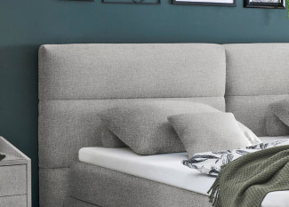 Boxspringbett LIV´IN OMAHA in light grey