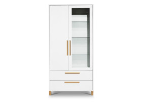 Vitrinenschrank LIV´IN LINDOS in anthrazit matt Lack